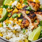 Street Corn Chicken Rice Bowl