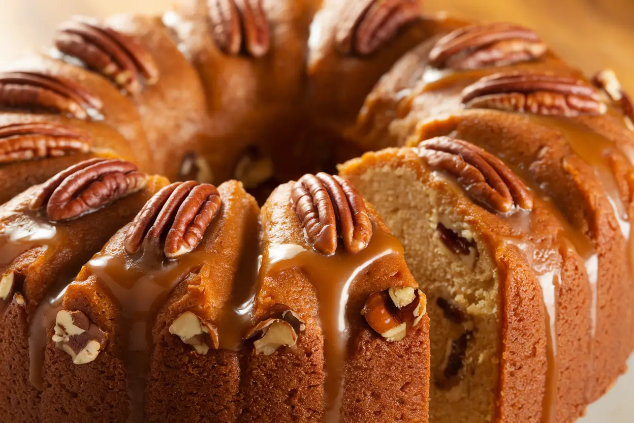 Homemade Butter Pecan Pound Cake