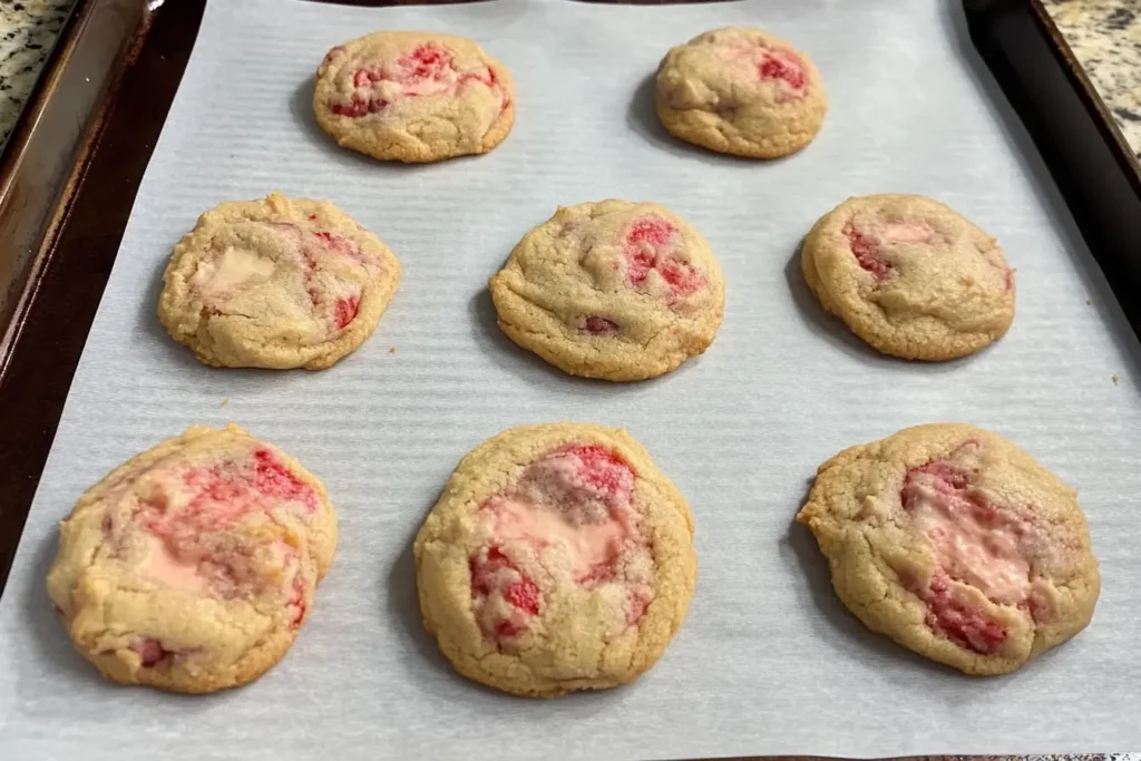 strawberry cheesecake cookies
