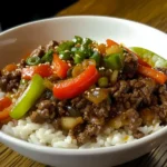 Beef and Pepper Rice Bowl