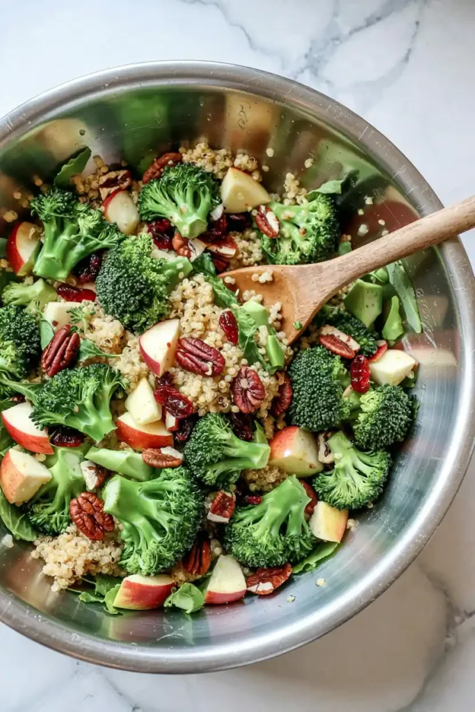 Quinoa and Broccoli Spoon Salad