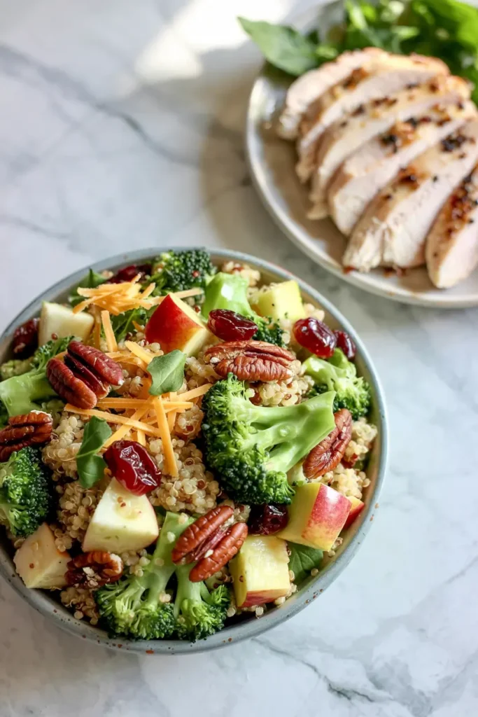 Quinoa and Broccoli Spoon Salad